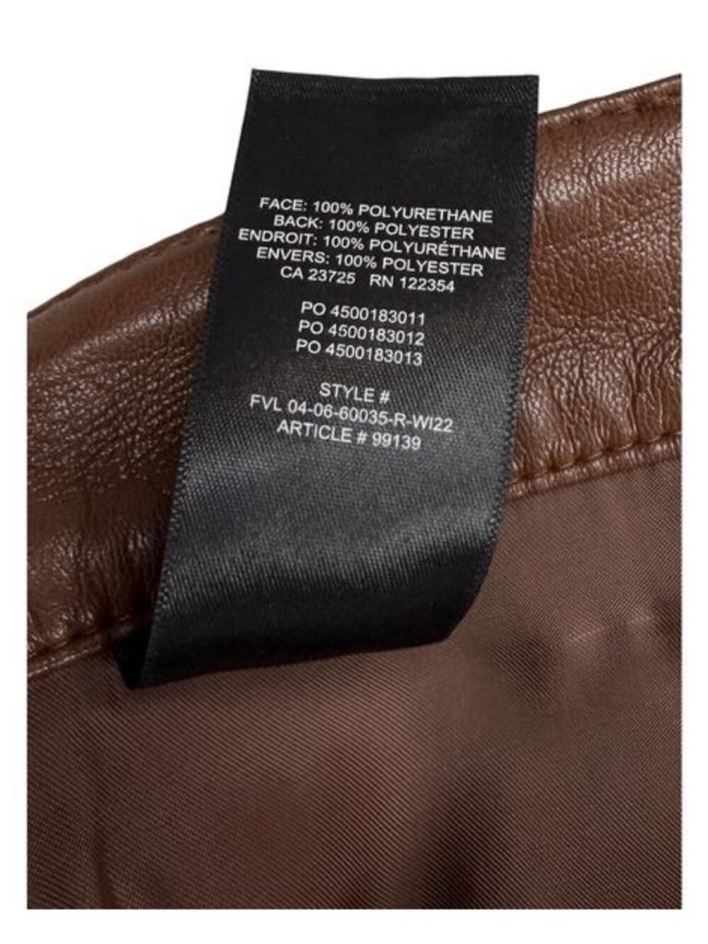 Aritzia Wilfred The Melina Cropped Trouser Cognac High Rise - Picture 4 of 5
